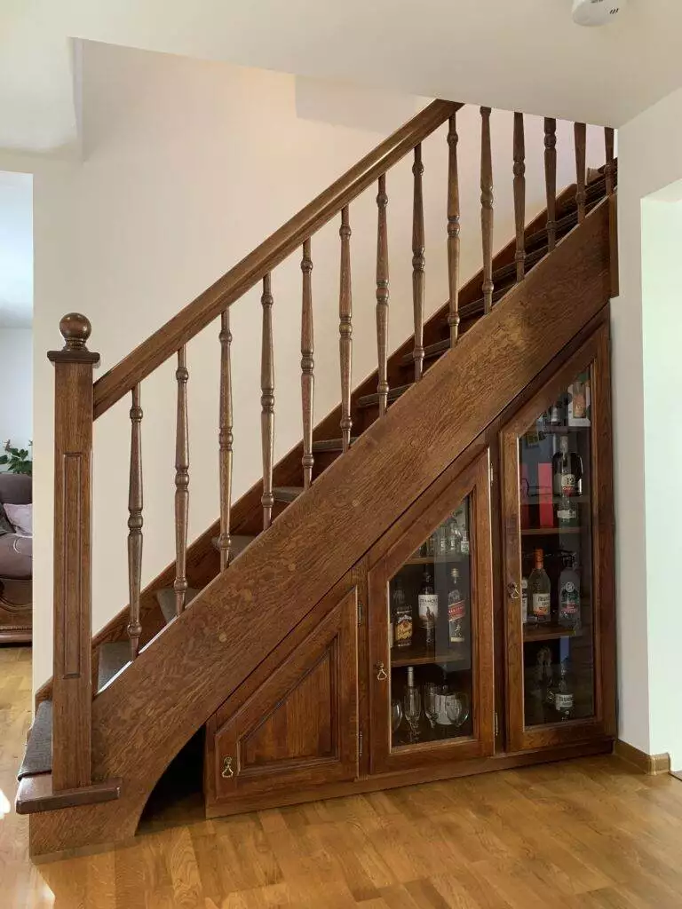 Beautiful Understairs Cabinet made to full utilize the space under the stairs