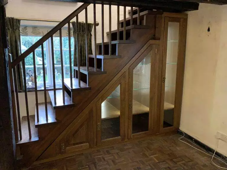 Beautiful Understairs Cabinet made to full utilize the space under the stairs
