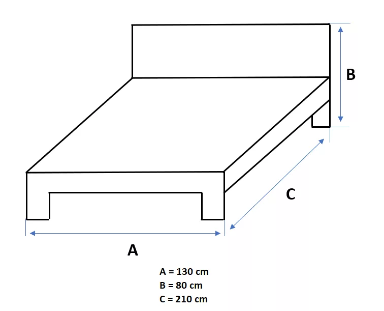 Small Double Bed - Image 4
