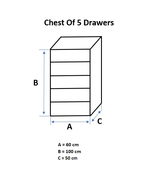 Chest of 5 Drawers - Image 3