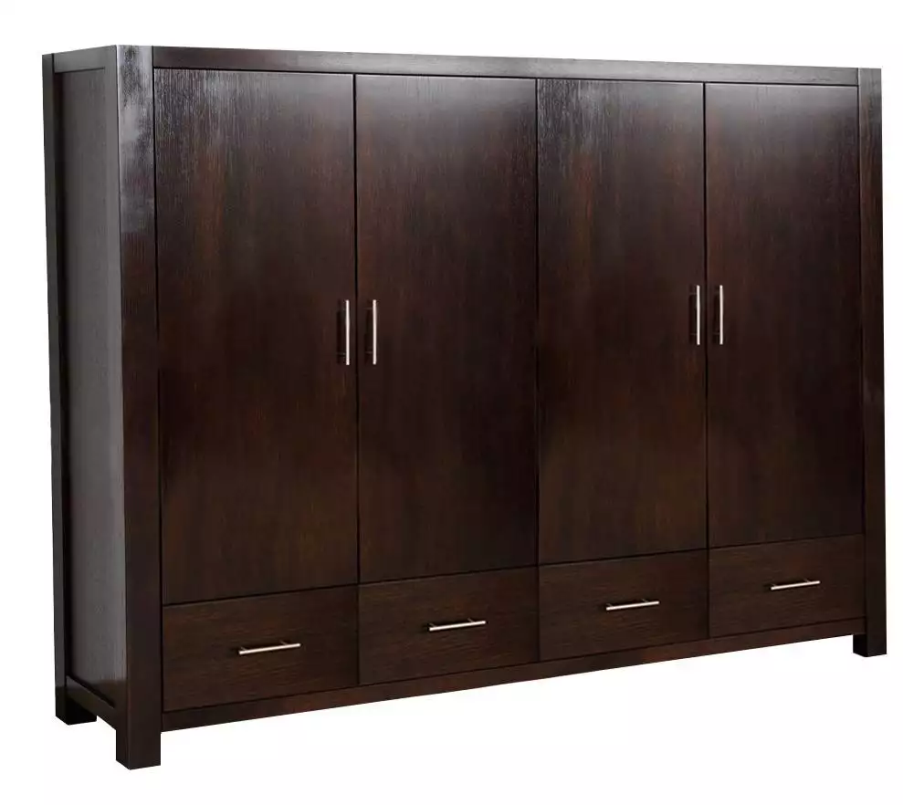 Quadruple Wardrobe, 4 Drawers