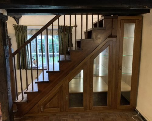 Beautiful Understairs Cabinet made to full utilize the space under the stairs