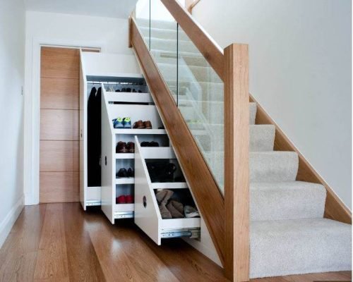 Beautiful Understairs Cabinet made to full utilize the space under the stairs