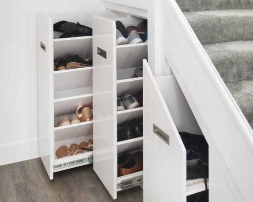 Beautiful Understairs Cabinet made to full utilize the space under the stairs