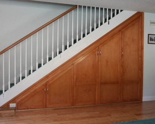Beautiful Understairs Cabinet made to full utilize the space under the stairs