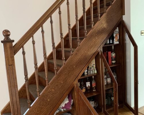Beautiful Understairs Cabinet made to full utilize the space under the stairs