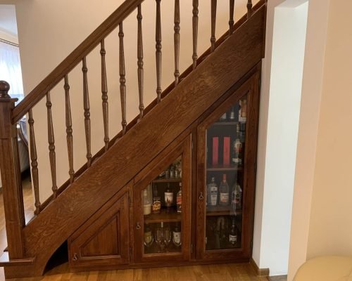Beautiful Understairs Cabinet made to full utilize the space under the stairs