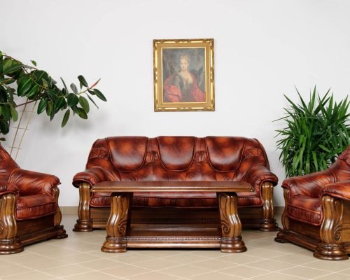 Elegant Prestige Traditional Country Sofas Real Leather or Fabric