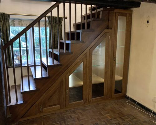 Beautiful Understairs Cabinet made to full utilize the space under the stairs